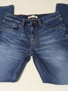 Signature by Levi Strauss Mens Jeans 29x30 Slim Fit Blue Denim Straight Leg Pant